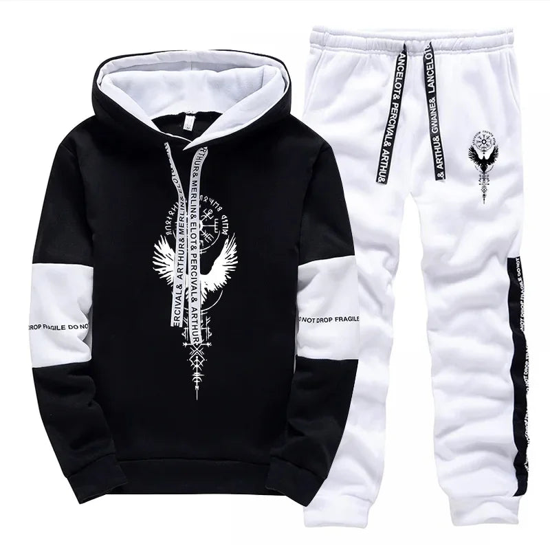 Casual Men's Hooded Tracksuit Comfortable Quality Outdoor Daily Sports 2026 Spring Hot Sales Single Sweatshirts And Sweatpants