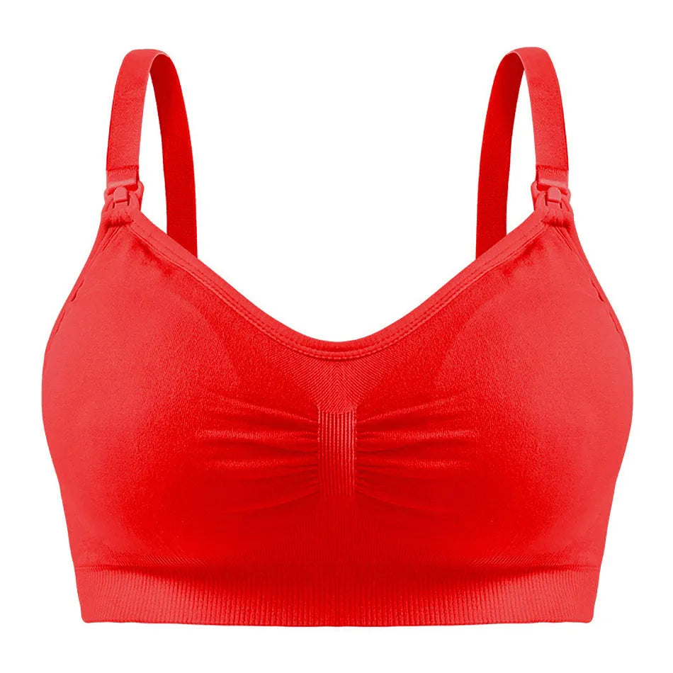 High Quality Plus Size Nursing Bra Breathable Women Breastfeeding Underwear Seamless Maternity Bra Push Up