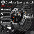 2025 New Military T-Rex 3 Ultra 1000mAh Battery Smart Watch IP68 Waterproof Flashlight Heart Rate Sports tracker Smartwatch Men