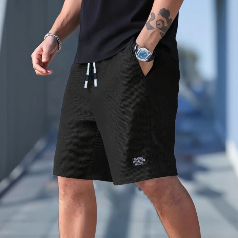 Men's Shorts, Men's Casual Pants, Men's Beach Shorts, Men's Sports Shorts, New Fashionable Textured Fabric, Breathable Pants, Suitable for Daily Casual Wear and Sports