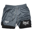 Men Running Shorts 2 In 1 Double-deck Sport Shorts Sportswear Gym Fitness Short Pants Training Jogging Bottom Men's Clothing