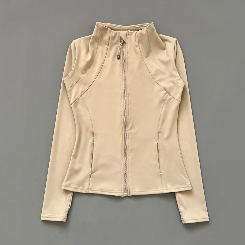 Women's Zip-Up Fitness Yoga Jacket