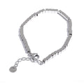 Yhpup Polished Square Beads Handmade Stainless Steel Stylish Bracelet Bangle High Quality Trendy Waterproof Jewelry Brand Men