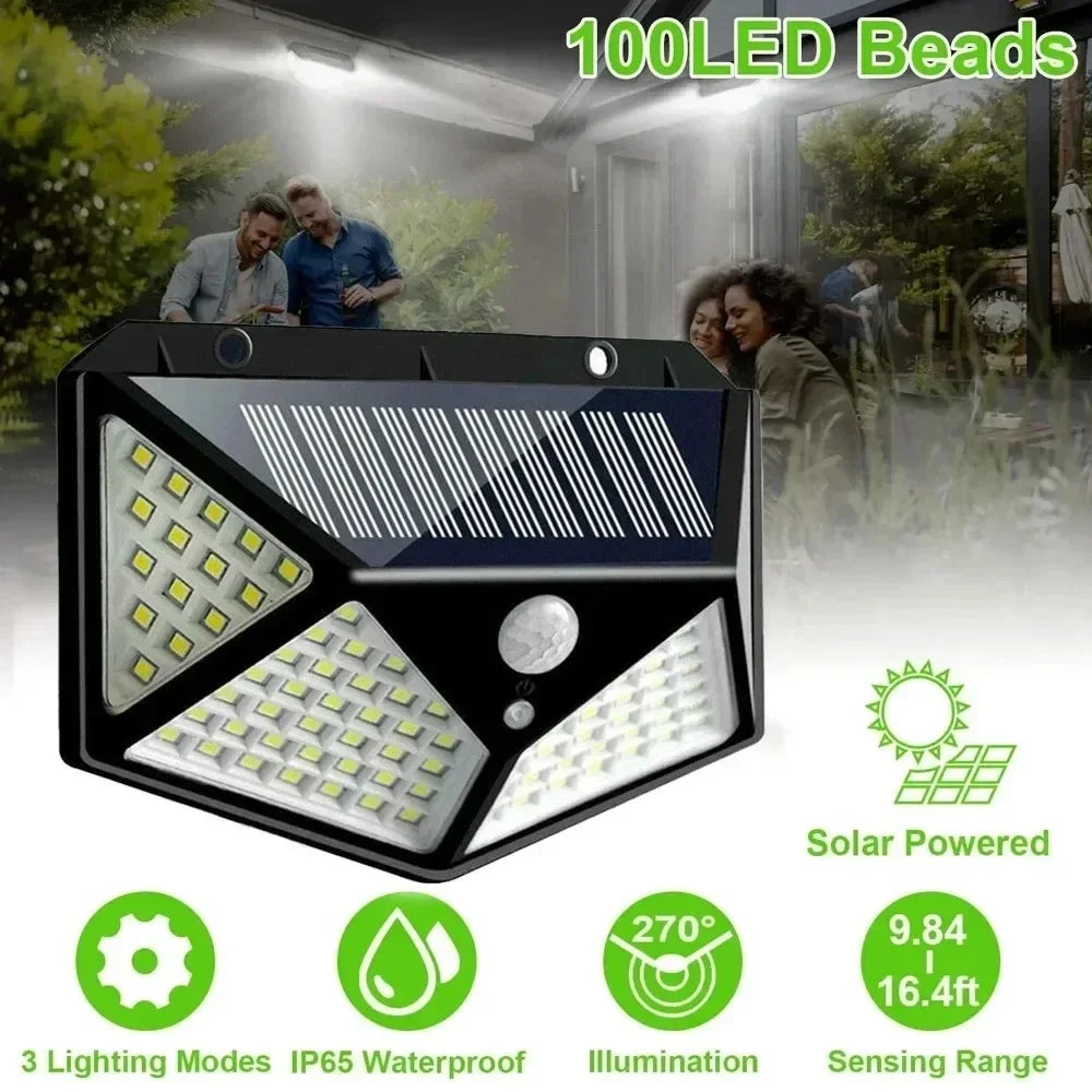 Multifunctional Waterproof Solar LED Spotlight with Motion Sensor for Outdoor Garden Decoration