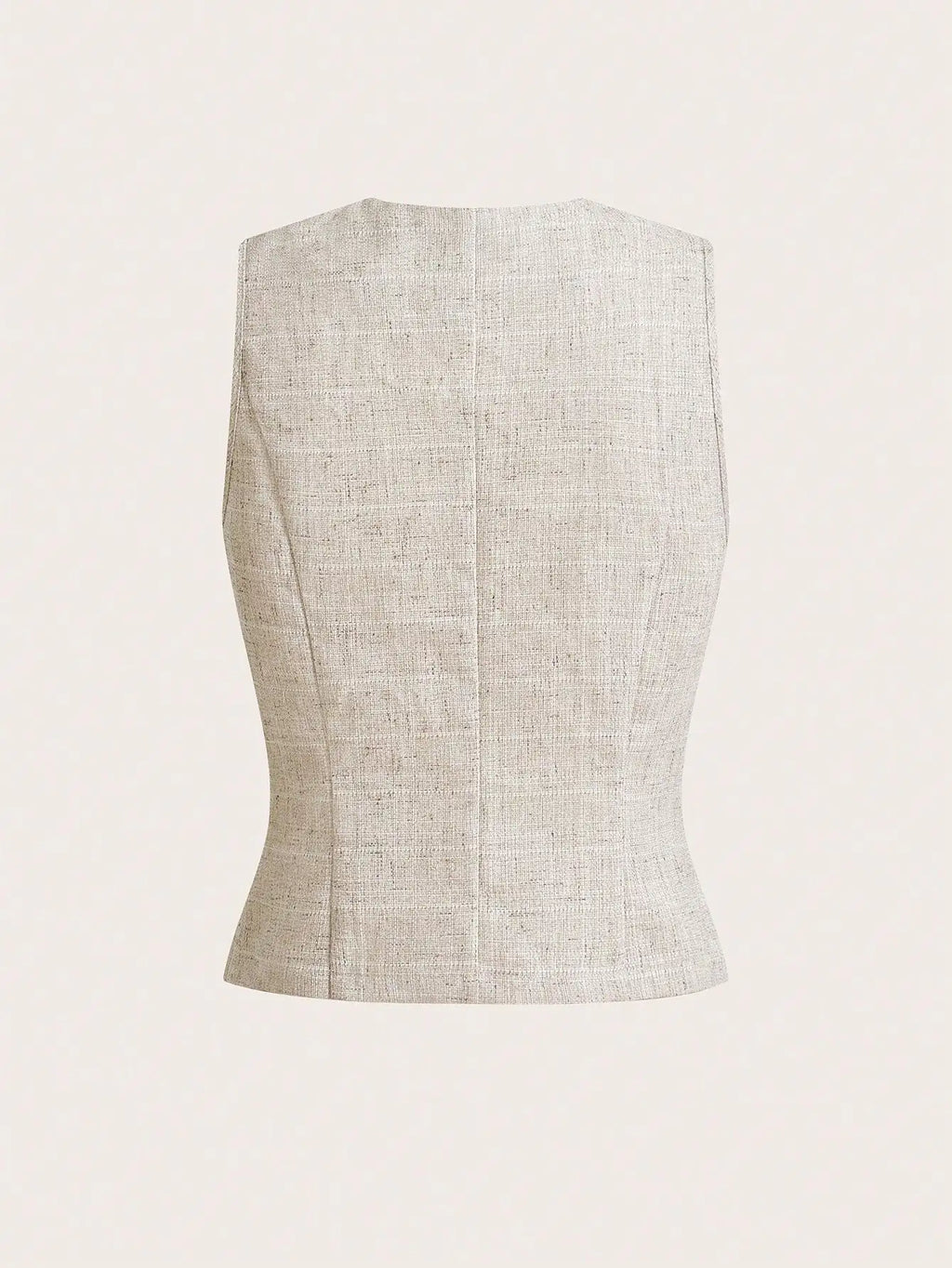 Women's Sleeveless Button-Up Vest & Shorts Set