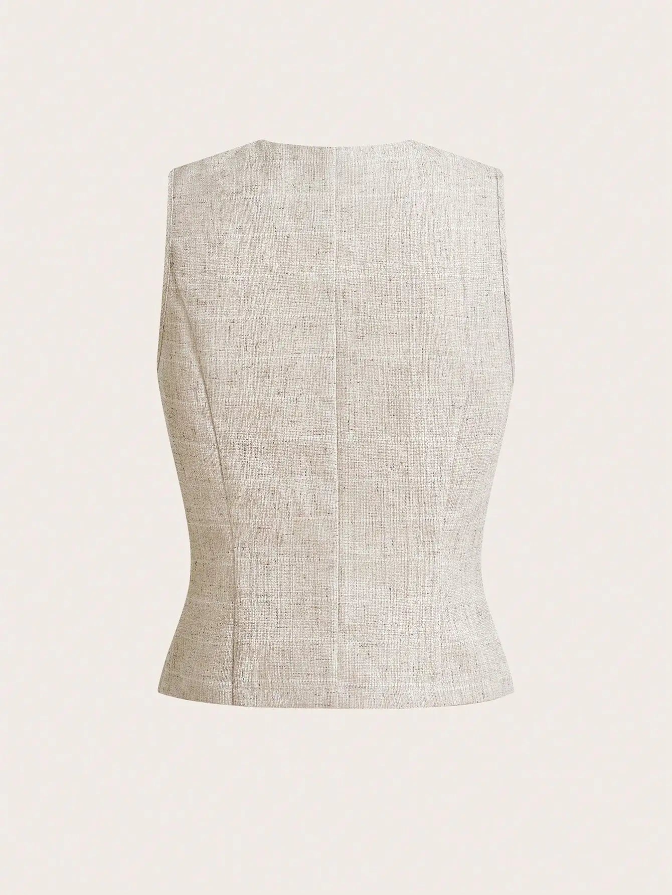 Women's Sleeveless Button-Up Vest & Shorts Set