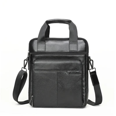 MEIGARDASS Genuine Leather Business Briefcase Men Travel Shoulder Messenger Bags Male Document Handbags Laptop Computer Bag