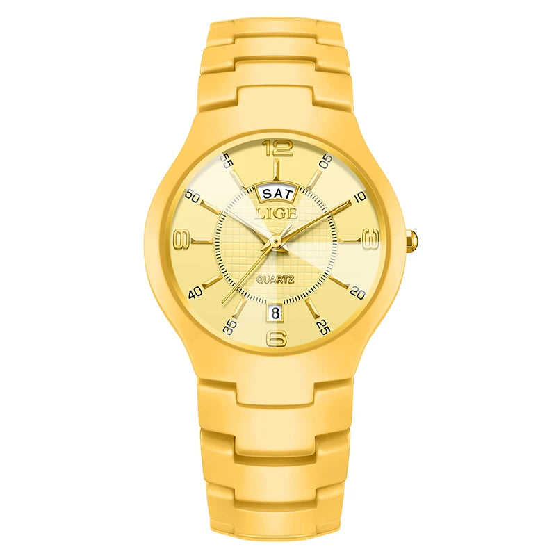 LIGE Luxury Elegant Quartz Women Watches Fashion Ceramics Small Dial Ladies Watch Date Week Display Woman Wristwatch Reloj Mujer