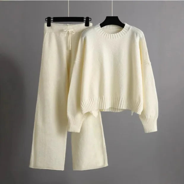 Cozy Knit Sweater & Pants Outfit Set