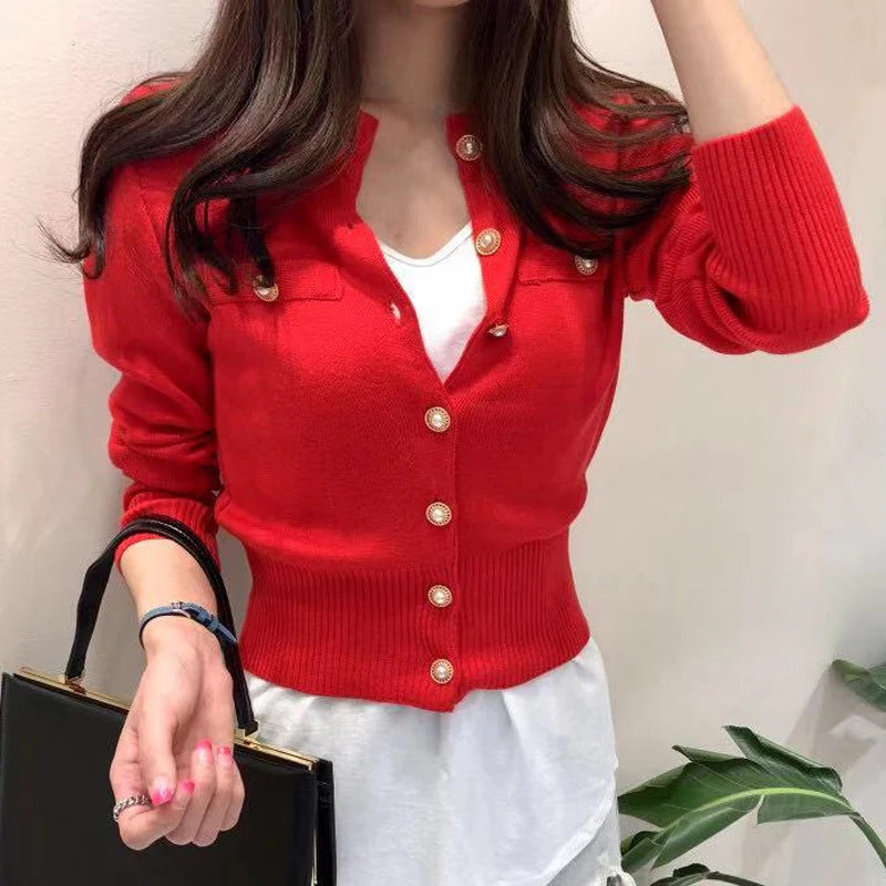 Women's Button Knit Cardigan Top