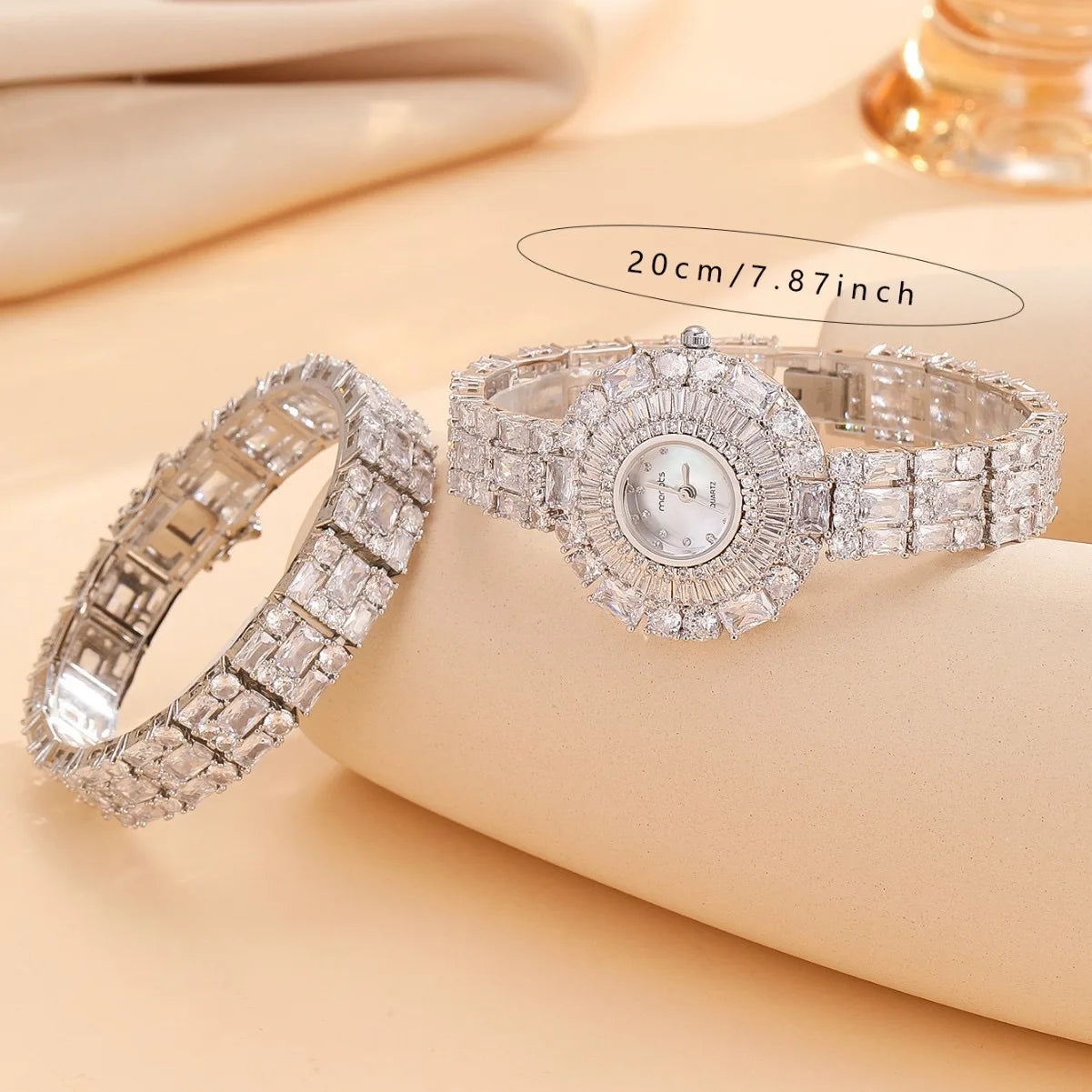 Fashion Temperament High Quality Lady Bracelet Bangle Watch Set For Women Party Evening Daily Dress Jewelly Gift