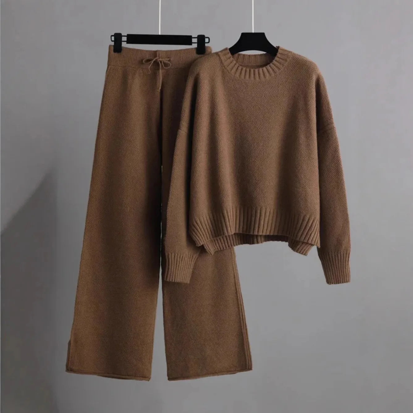 Cozy Knit Sweater & Pants Outfit Set