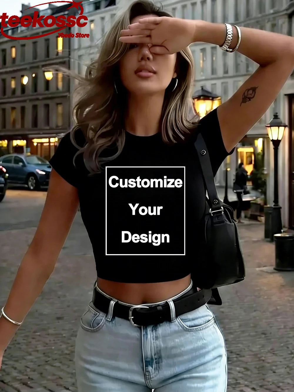 Women's Custom Graphic Crop Top