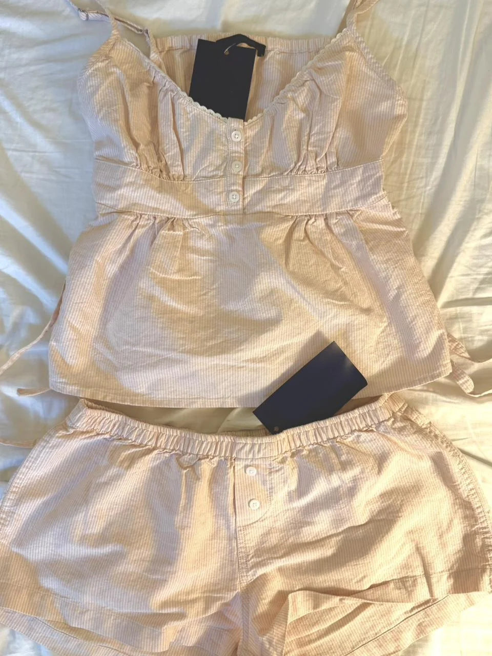 Plaid Cami & Shorts Lounge Set