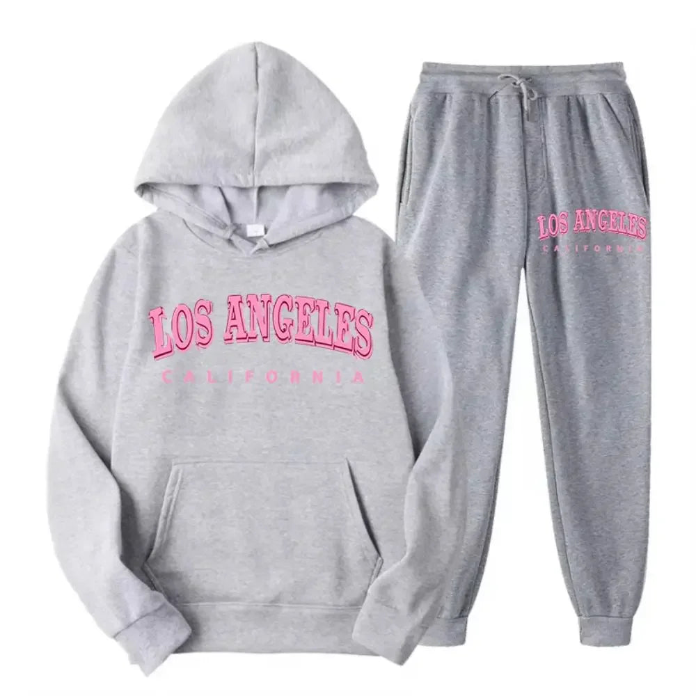 Casual Oversized Sweatpants & Hoodie Outfit Set