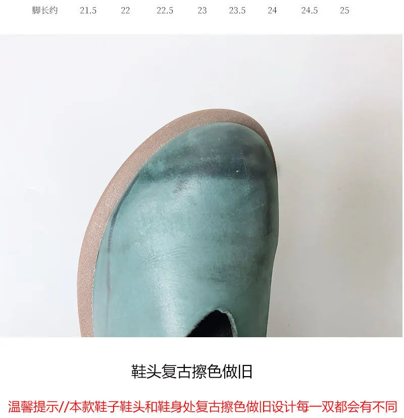 Careaymade-high quality Handmade 100% genuine leather women motorcycle shoes women Spring shoes big size Women Leisure Shoes