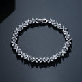ZAKOL High Quality AAA Cubic Zirconia Tennis Bracelet Shiny Crystal Zircon Charm Bracelets Bridesmaid Jewelry Gift