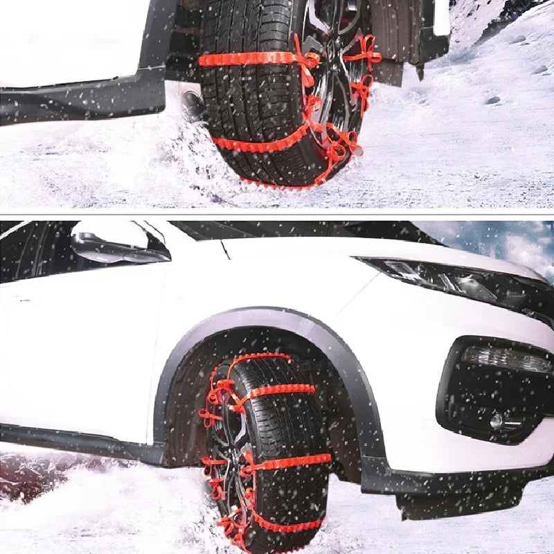 Anti Skid Snow Chains Car Winter Tire Wheels Chains Bad Terrain Wheels Anti-slip Tie Emergency Universal Lockout Artifact Tools