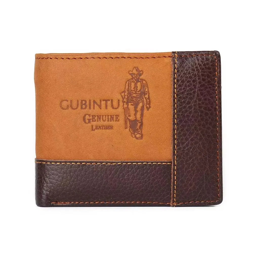 Name Customized Men's Short Wallet Genuine Cow Leather Retro Coin Pocket Card Holder Money Bag High-Quality Male Purse