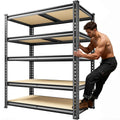 5-Tier Adjustable Metal Shelving 72.1" H 2030LBS Capacity Garage Storage Shelves Customized Organization for Tools And Supplies