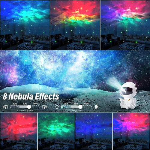 Astronaut Galaxy Star Projector – LED Starry Sky & Nebula Night Light with Remote Control for Bedroom Decor