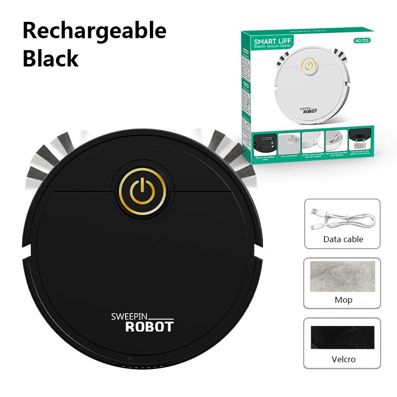 Hot Selling 6000pa Smart Sweeping Robot Mop 3-in- Strong Suction Vacuum Washable Mop For Pet Hair Hard Floor Home Kitchen Room