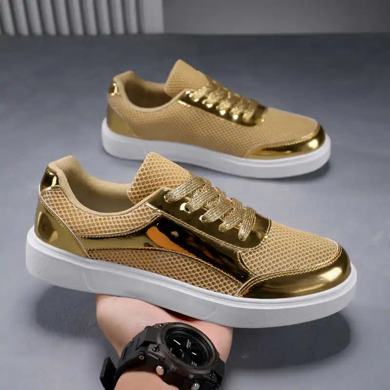 PU Leather Spring-autumn Shoes Wide Heel Woman Luxury Shoes Women Shoes With Heel Sneakers Sport Trends High-quality