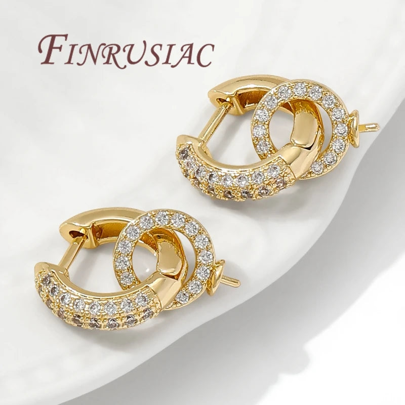 18K Gold Plated Earrings Hooks with Pearl Pendant Mounting Accessories,Fasteners For Earrings,Hypoallergenic Ear Wires