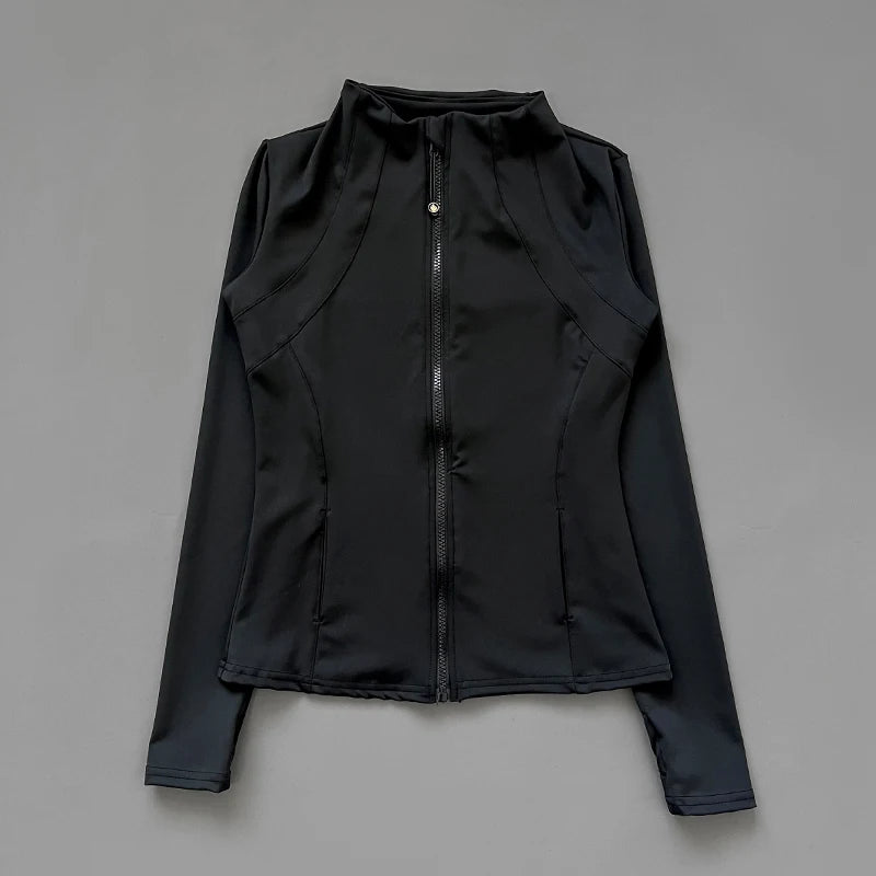 Women's Zip-Up Fitness Yoga Jacket