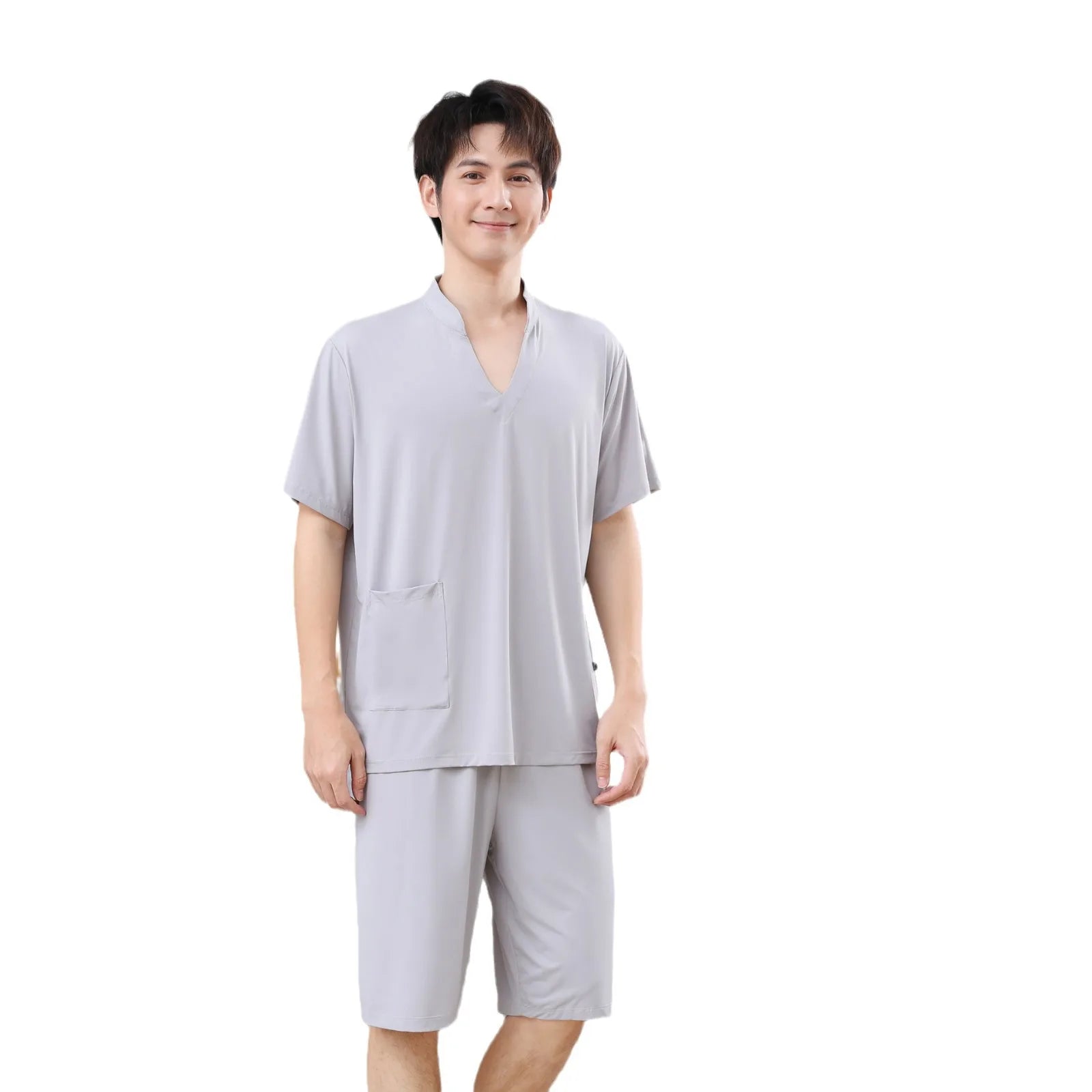 Cotton Sweat Steaming Clothing Women's Moxibustion Sauna Clothing Men's Massage Foot Bath Hotel Yukata Therapy Clothing Pajamas