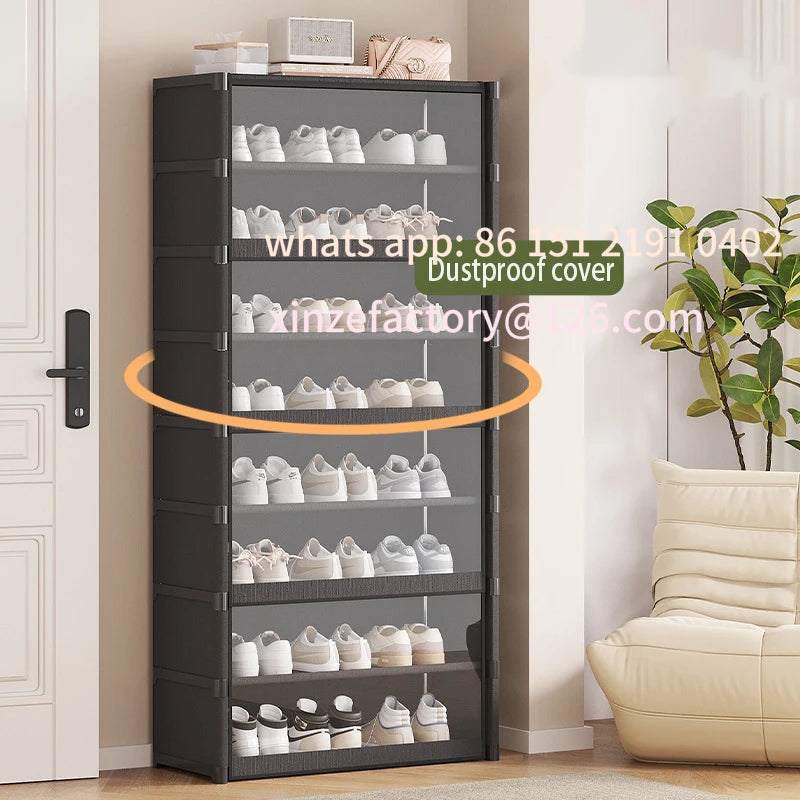 Customizable Level 5-9 Dustproof and Transparent Large-Sized Shoe Rack, Can Accommodate 12-24 Pairs of Shoes Shoe Shoe Cabinet