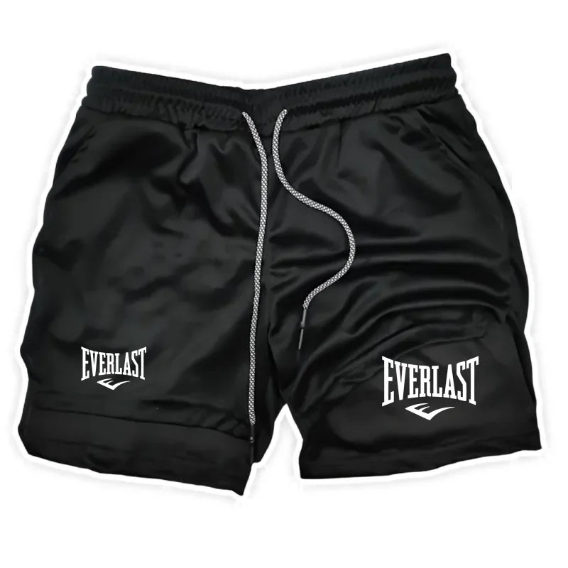 Men Running Shorts 2 In 1 Double-deck Sport Shorts Sportswear Gym Fitness Short Pants Training Jogging Bottom Men's Clothing