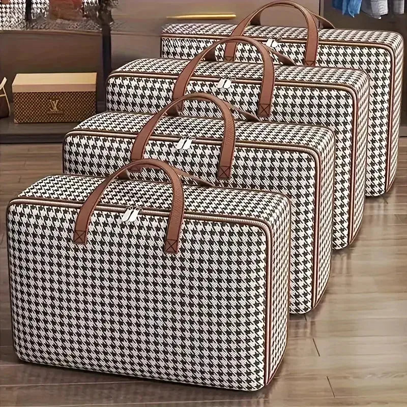 2025 New Storage Bag Quilt Storage Bag Large Capacity Portable Household Clothes Organizer With Handles Dustproof Foldable