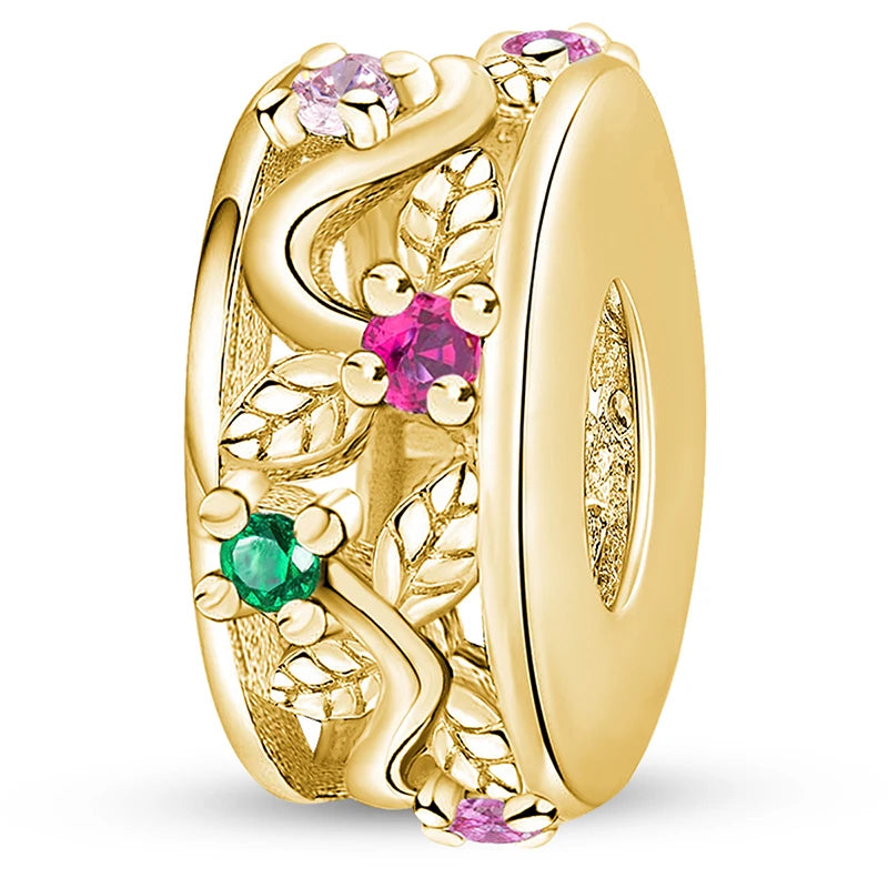 925 Silver Plated Cute Love Heart Firefly Golden Series Charms Bead Diy Bracelet Necklace Making Gift Of High Quality Jewelry