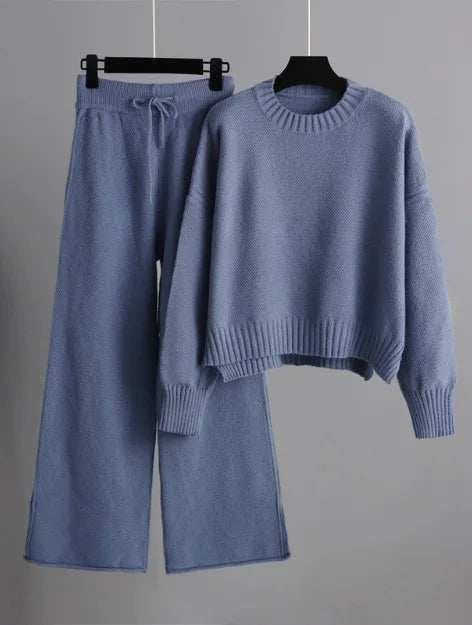 Cozy Knit Sweater & Pants Outfit Set