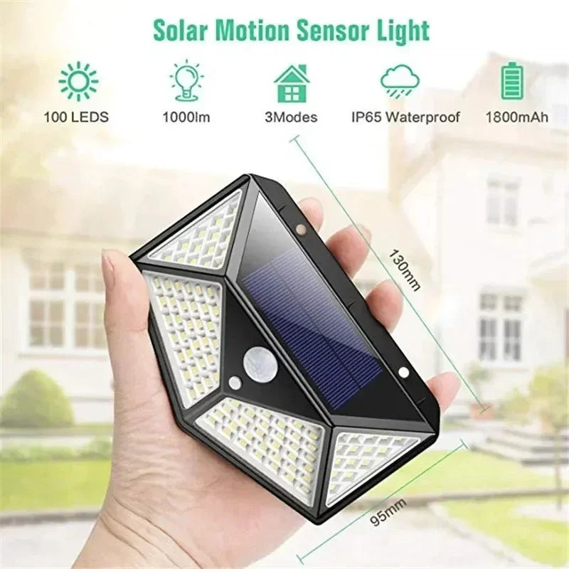 Multifunctional Waterproof Solar LED Spotlight with Motion Sensor for Outdoor Garden Decoration