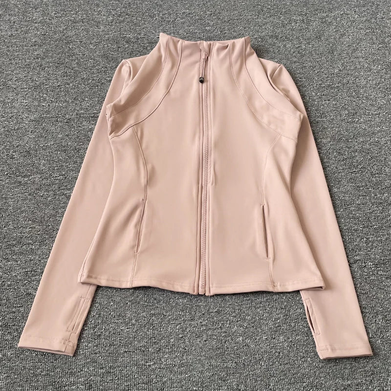 Women's Zip-Up Fitness Yoga Jacket