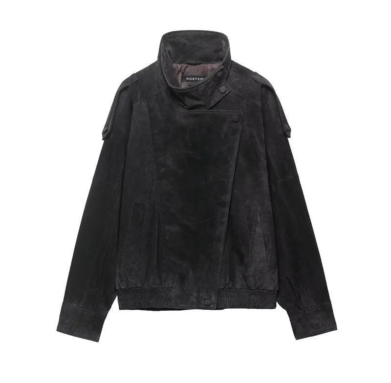 Women's Faux Leather Biker Jacket