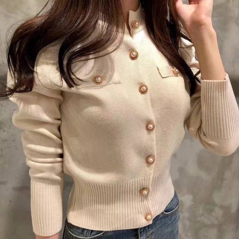 Women's Button Knit Cardigan Top