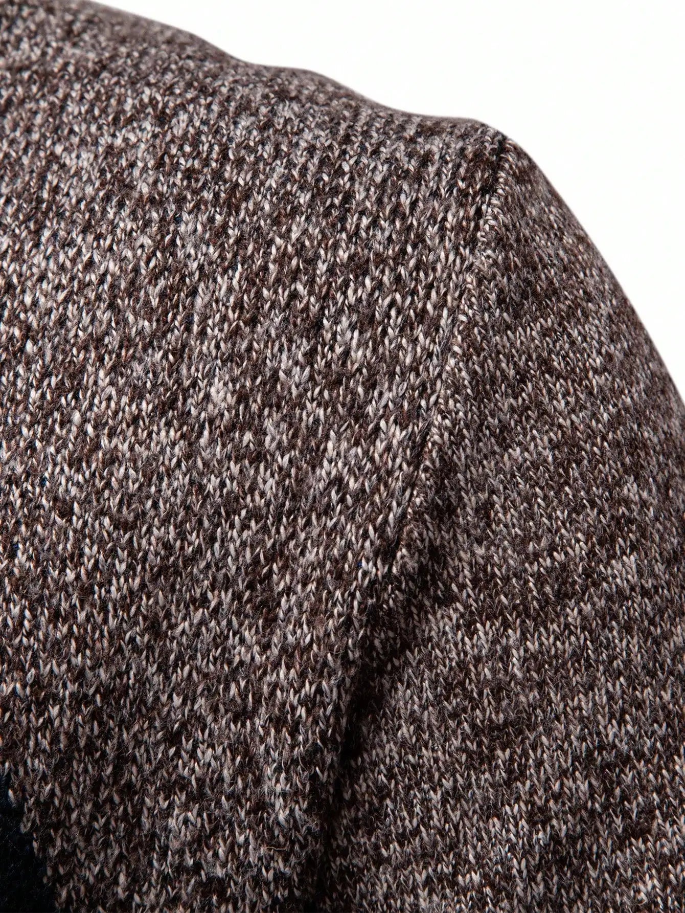 Men's Quarter Zip Sweater with Rhombus Pattern, Casual Long Sleeve Knit for Autumn Winter
