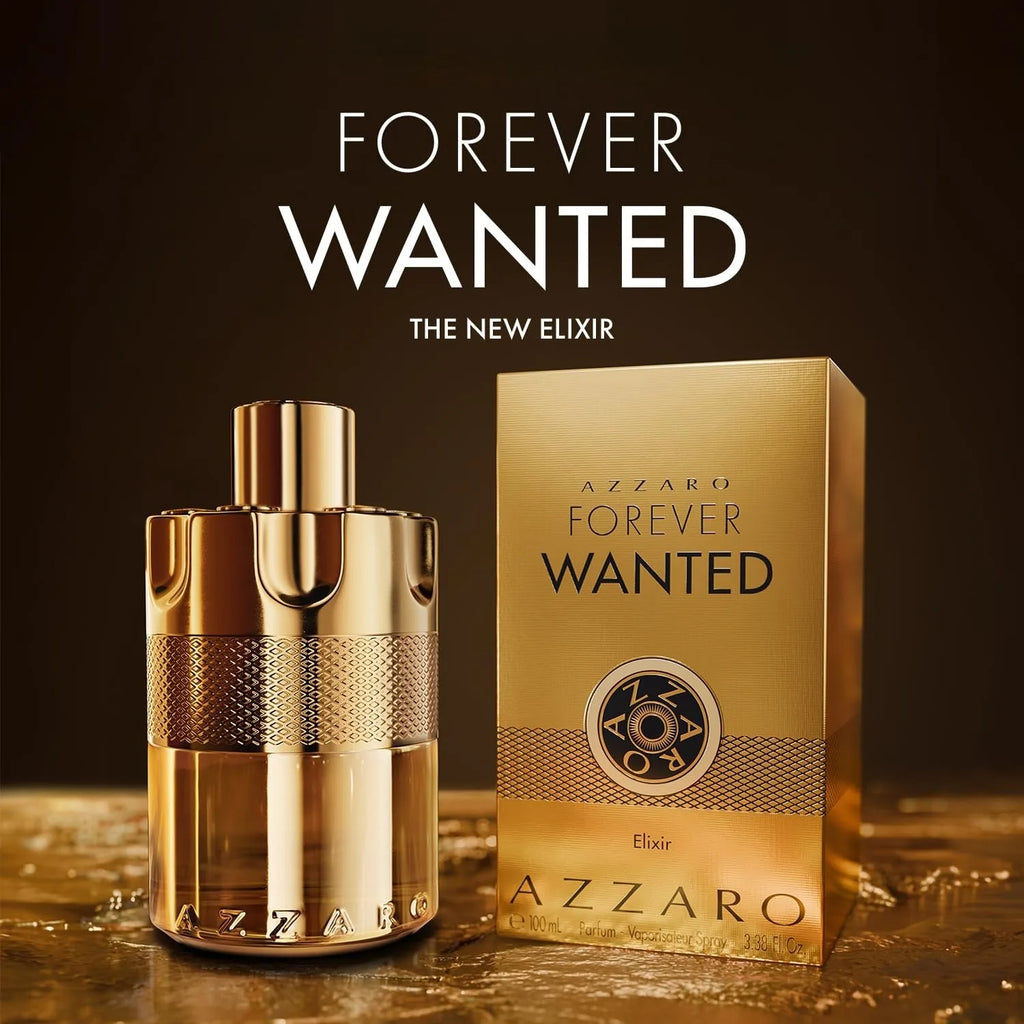 Azzaro Forever Wanted Elixir Eau De Parfum for Men Fruity Spicy Cologne Raspberry Cardamom Leather Long Lasting Gift Choice
