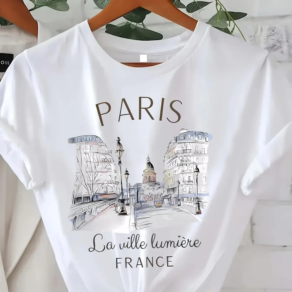 Women's Casual Paris Graphic T-Shirt