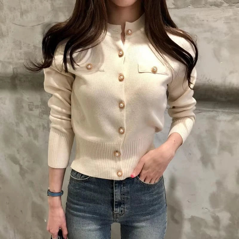 Women's Button Knit Cardigan Top