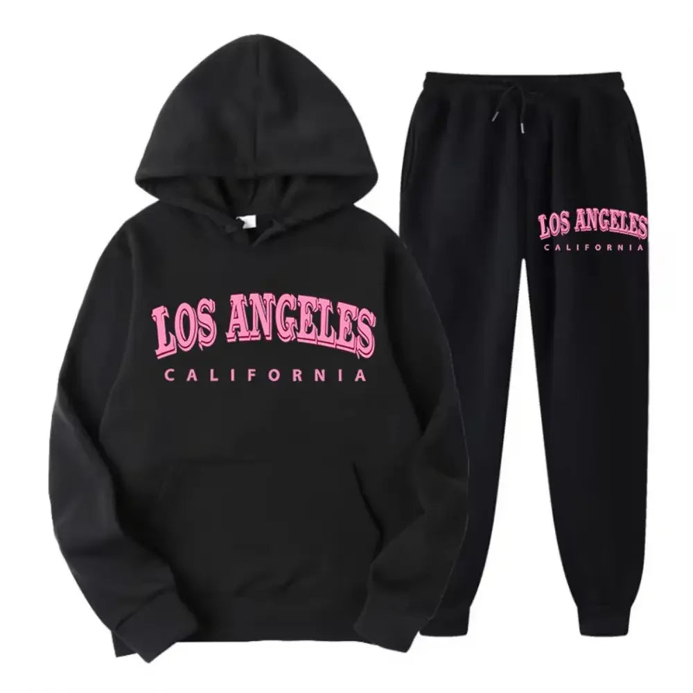 Casual Oversized Sweatpants & Hoodie Outfit Set