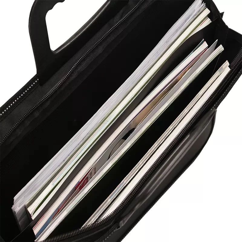 Large-capacity A4 Portable Document Bag Office Document Information Bags Pockmarked Dotted Briefcase Business Bag Promotional