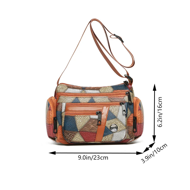 Diamond Splicing Fashionable Combination Set, High-Quality Casual Versatile, Adjustable Shoulder Strap, Versatile for Daily Use