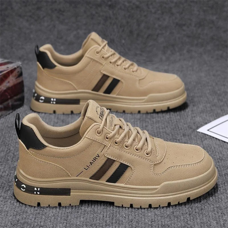 Spring and Summer Plus-size Shoes Outdoor Anti-slip Work Shoes Leather Sports Shoes Lightweight and Breathable Men's Sneaker