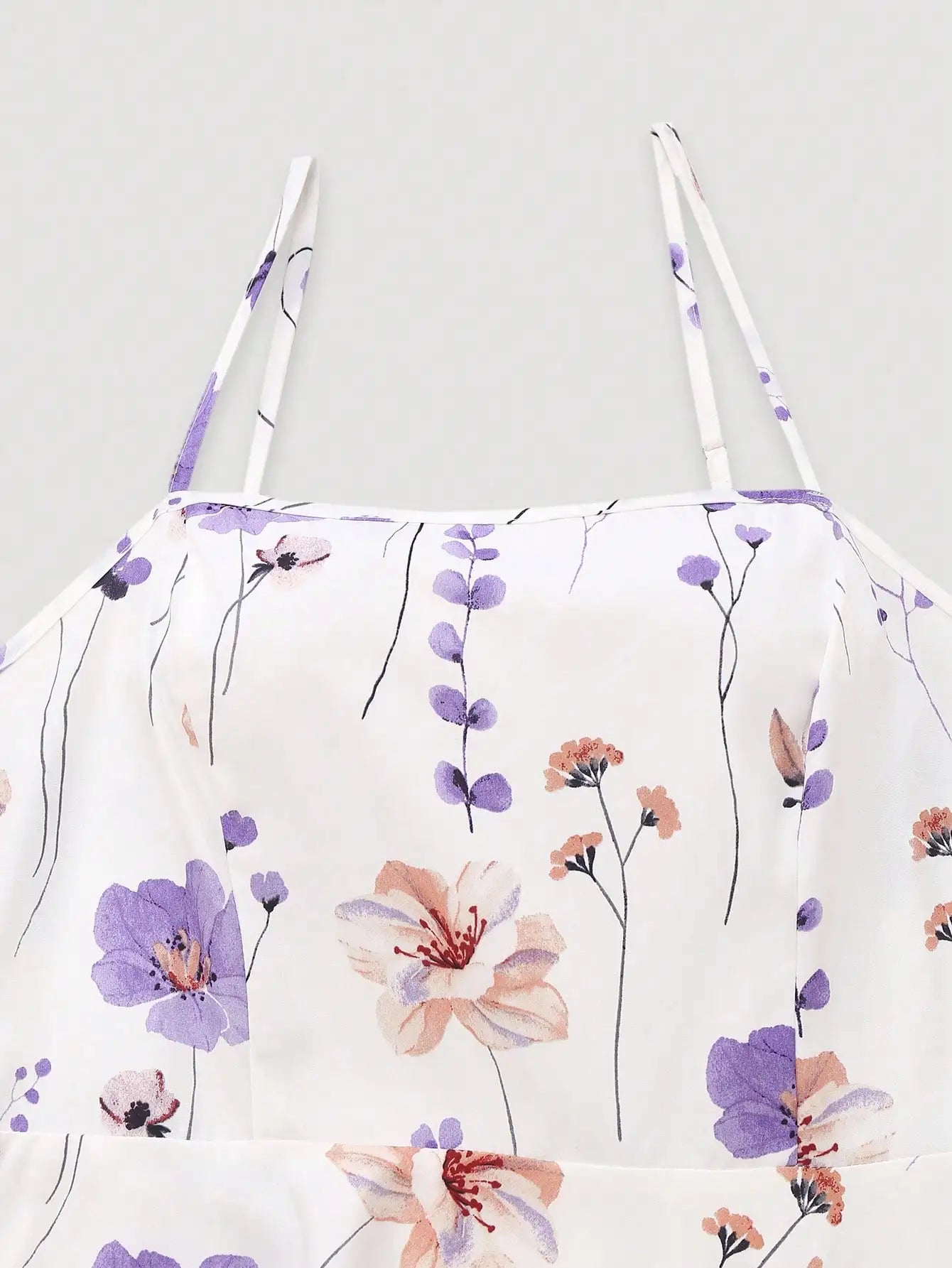 Women's Floral Camisole Dress & Cardigan Set