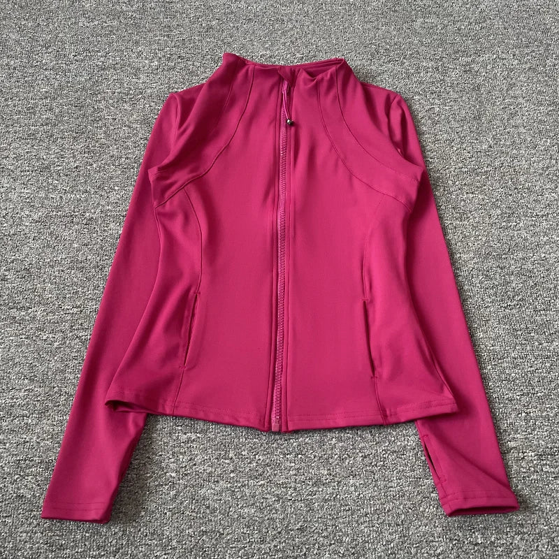 Women's Zip-Up Fitness Yoga Jacket