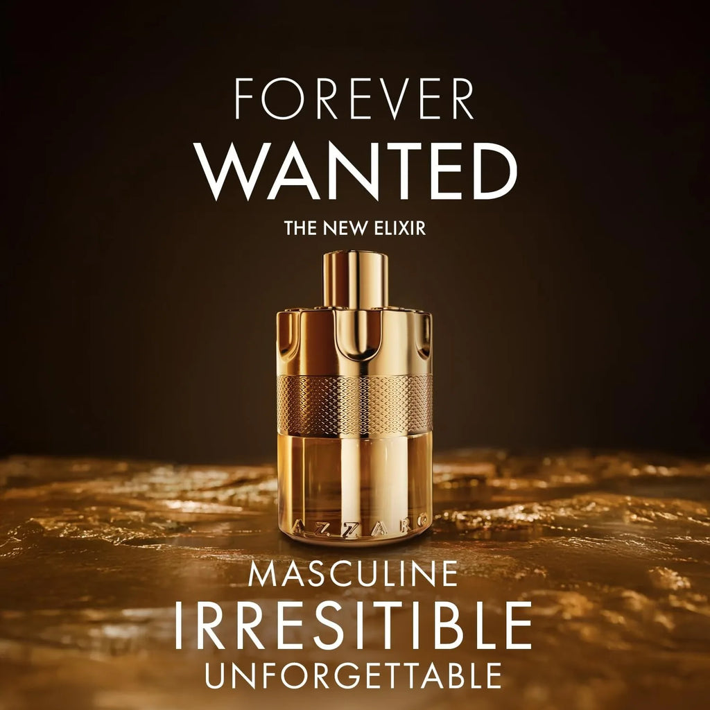 Azzaro Forever Wanted Elixir Eau De Parfum for Men Fruity Spicy Cologne Raspberry Cardamom Leather Long Lasting Gift Choice